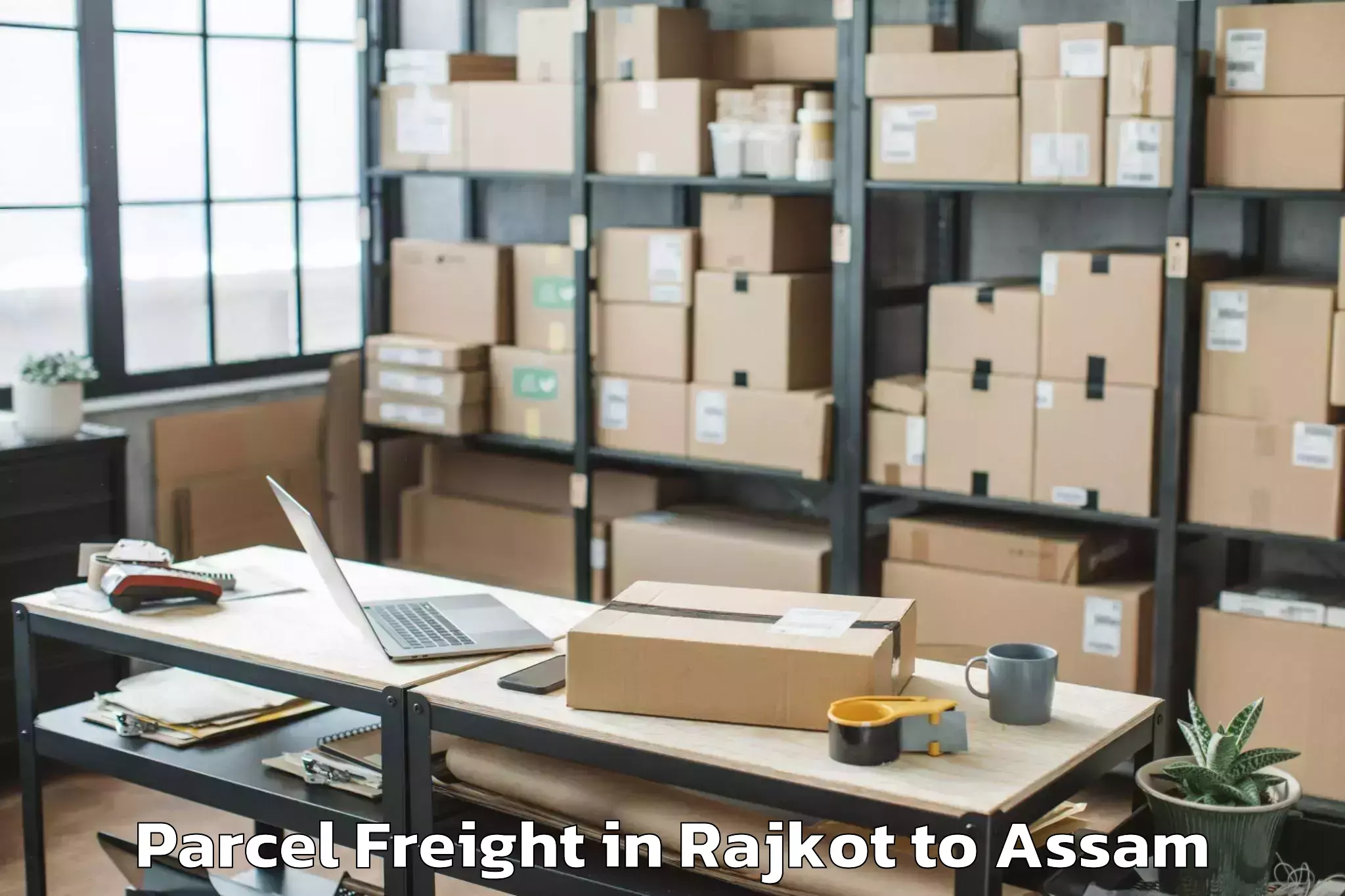 Reliable Rajkot to Sipajhar Parcel Freight